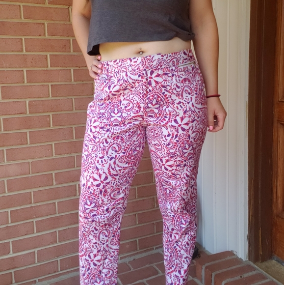 Colorful statement work capris - Picture 9 of 13